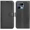 Coque portefeuille Phonesta Litchi Skin pour Realme 16 Pro - Noir