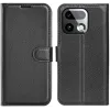 Coque portefeuille Phonesta Litchi Skin pour Realme 16 Pro Plus - Noir 0