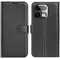 Coque portefeuille Phonesta Litchi Skin pour Realme 16 Pro Plus - Noir