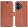 Coque portefeuille Phonesta Litchi Skin pour HONOR 400 - Marron 0
