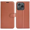 Coque portefeuille Phonesta Litchi Skin pour HONOR 400 Lite - Marron 0