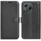 Coque portefeuille Phonesta Litchi Skin pour HONOR 400 Lite - Noir