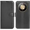 Coque portefeuille Phonesta Litchi Skin pour HONOR Magic8 Lite - Noir 0