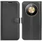 Coque portefeuille Phonesta Litchi Skin pour HONOR Magic8 Lite - Noir