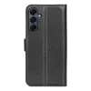 Coque portefeuille Phonesta Litchi Skin pour Samsung Galaxy A17 - Noir 2