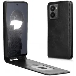 Coque portefeuille Phonesta Leather Vertical Flip pour HMD Fusion/Fusion X1 - Noir