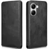 Coque portefeuille Phonesta Leather Vertical Flip pour Xiaomi Poco X7 Pro - Noir