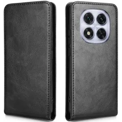 Coque portefeuille Phonesta Leather Vertical Flip pour Xiaomi Redmi Note 14 Pro 5G/14 Pro Plus / Xiaomi Poco X7 - Noir