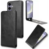 Coque portefeuille Phonesta Leather Vertical Flip pour Samsung Galaxy S24 FE - Noir 1