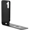Coque portefeuille Phonesta Leather Vertical Flip pour Samsung Galaxy S24 FE - Noir 2