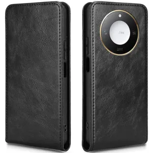 Coque portefeuille Phonesta Leather Vertical Flip pour HONOR X9c Smart - Noir