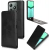 Coque portefeuille Phonesta Leather Vertical Flip pour Realme C63/C61 / Note 60 - Noir 1