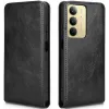 Coque portefeuille Phonesta Leather Vertical Flip pour Realme 14x / C75 - Noir