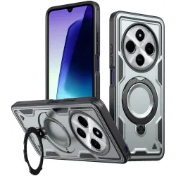 Coque arrière Phonesta MagLock Armor anneau et MagSafe pour Xiaomi Redmi 14C / Xiaomi Poco C75 - Gris