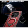 Coque arrière Phonesta MagLock Armor anneau et MagSafe pour Xiaomi Redmi Note 14 Pro 4G/5G/14 Pro Plus / Xiaomi Poco X7 - Rouge 5