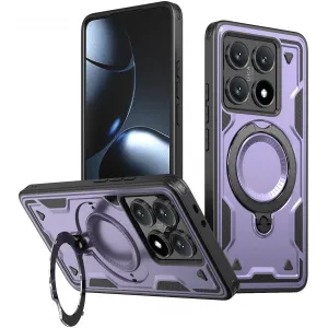 Coque arrière Phonesta MagLock Armor anneau et MagSafe pour Xiaomi 14T - Violet