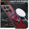 Coque arrière Phonesta MagLock Armor anneau et MagSafe pour Xiaomi 14T - Rouge 2