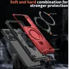 Coque arrière Phonesta MagLock Armor anneau et MagSafe pour Xiaomi 14T Pro - Rouge 4