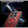 Coque arrière Phonesta MagLock Armor anneau et MagSafe pour Xiaomi 14T Pro - Rouge 5