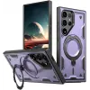 Coque arrière Phonesta MagLock Armor anneau et MagSafe pour Samsung Galaxy S25 Ultra - Violet