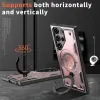 Coque arrière Phonesta MagLock Armor anneau et MagSafe pour Samsung Galaxy S25 Ultra - Or rose 2