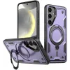 Coque arrière Phonesta MagLock Armor anneau et MagSafe pour Samsung Galaxy S25 Plus/S24 Plus - Violet