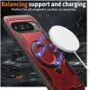 Coque arrière Phonesta MagLock Armor anneau et MagSafe pour Google Pixel 9 / 9 Pro - Rouge 3
