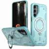 Coque arrière Phonesta MagLock Armor anneau et MagSafe pour Samsung Galaxy A16 - Bleu clair