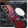 Coque arrière Phonesta MagLock Armor anneau et MagSafe pour Samsung Galaxy S24 FE - Rouge 3
