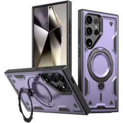 Coque arrière Phonesta MagLock Armor anneau et MagSafe pour Samsung Galaxy S24 Ultra - Violet