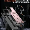 Coque arrière Phonesta MagLock Armor anneau et MagSafe pour Samsung Galaxy S24 Ultra - Or rose 5