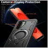Coque arrière Phonesta MagLock Armor anneau et MagSafe pour Samsung Galaxy S25 FE - Noir 5