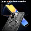 Coque arrière Phonesta MagLock Armor anneau et MagSafe pour Xiaomi Redmi 15C / Xiaomi Poco C85 - Noir 6