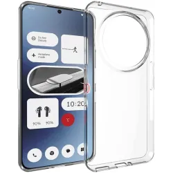 Coque arrière en silicone Phonesta Pure Clear pour Nothing Phone (3a) Pro - Transparent