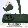 Coque arrière en silicone Phonesta Royale Liquid avec MagSafe pour Xiaomi 17 Ultra - Vert foncé 5