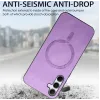 Coque arrière Phonesta Retro Vegan Leather MagSafe pour Samsung Galaxy A55 - Violet 6