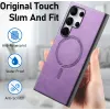 Coque arrière Phonesta Retro Vegan Leather MagSafe pour Samsung Galaxy A55 - Violet 7