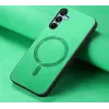 Coque arrière Phonesta Retro Vegan Leather MagSafe pour Samsung Galaxy A15 4G/5G - Vert 3