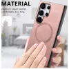 Coque arrière Phonesta Retro Vegan Leather MagSafe pour Samsung Galaxy A35 - Rose 5