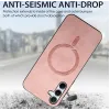 Coque arrière Phonesta Retro Vegan Leather MagSafe pour Samsung Galaxy A35 - Rose 6