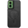 Coque arrière Phonesta Retro Vegan Leather MagSafe pour Motorola Moto G35 - Noir 2