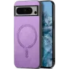 Coque arrière Phonesta Retro Vegan Leather MagSafe pour Google Pixel 9 Pro XL - Violet