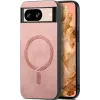 Coque arrière Phonesta Retro Vegan Leather MagSafe pour Google Pixel 9 Pro XL - Rose