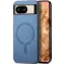 Coque arrière Phonesta Retro Vegan Leather MagSafe pour Google Pixel 9 / 9 Pro - Bleu
