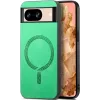 Coque arrière Phonesta Retro Vegan Leather MagSafe pour Google Pixel 9 / 9 Pro - Vert
