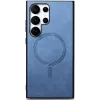 Coque arrière Phonesta Retro Vegan Leather MagSafe pour Samsung Galaxy S25 Ultra - Bleu 5