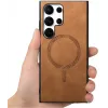 Coque arrière Phonesta Retro Vegan Leather MagSafe pour Samsung Galaxy S25 Ultra - Marron 8