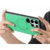 Coque arrière Phonesta Retro Vegan Leather MagSafe pour Samsung Galaxy S25 Ultra - Vert 8
