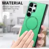 Coque arrière Phonesta Retro Vegan Leather MagSafe pour Samsung Galaxy S25 Ultra - Vert 11