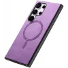 Coque arrière Phonesta Retro Vegan Leather MagSafe pour Samsung Galaxy S25 Ultra - Violet 7